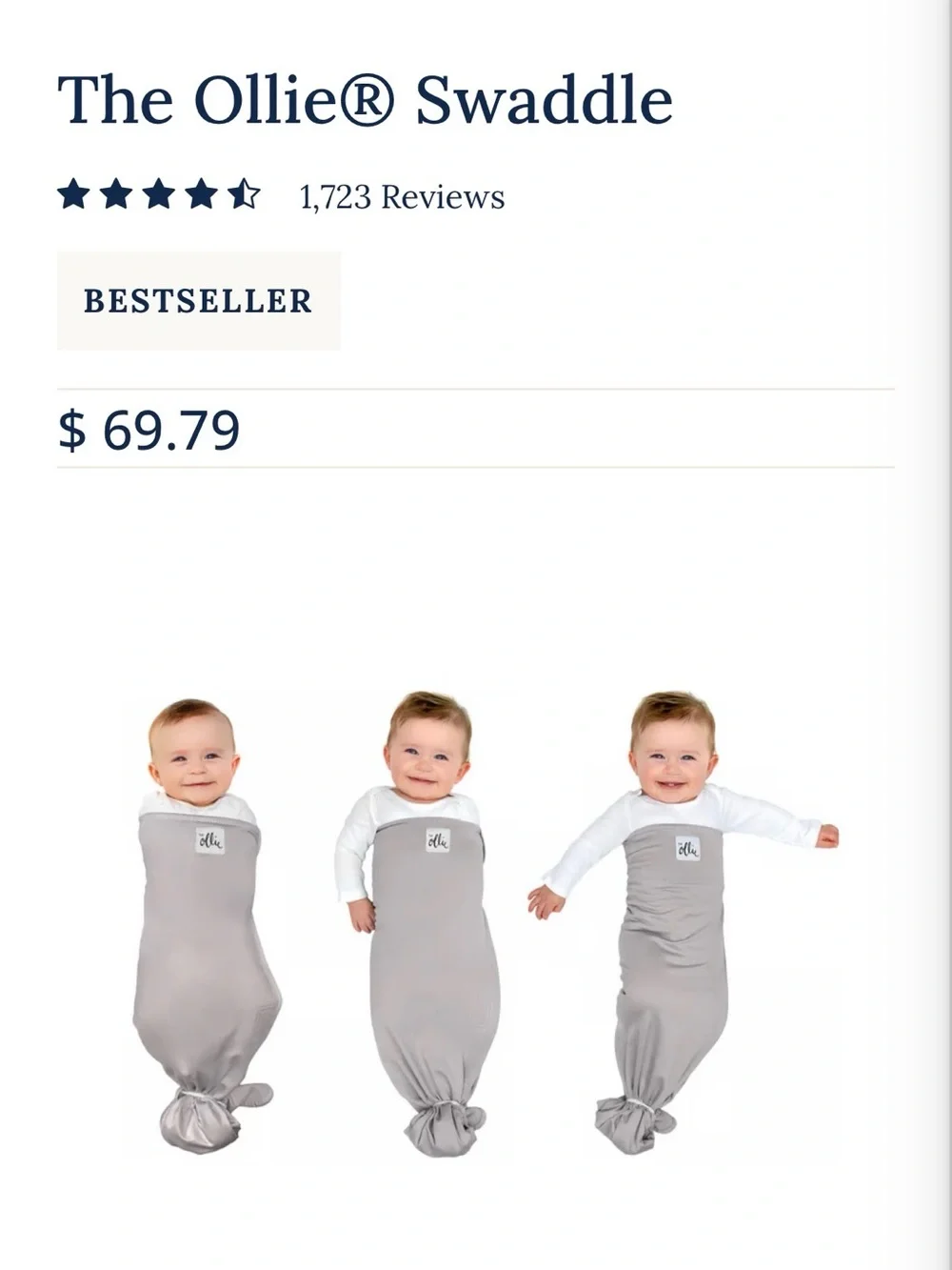 The Ollie World ollie® swaddle